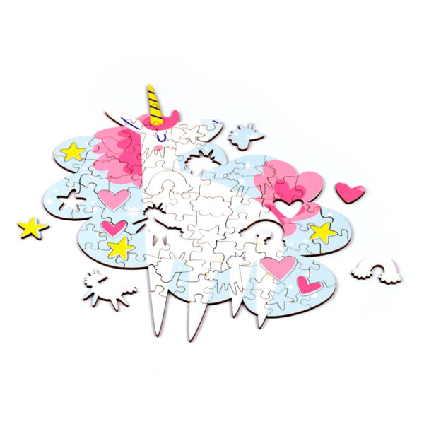 90pc Wooden Jigsaw Puzzle - Unicorn Magic - Image 2