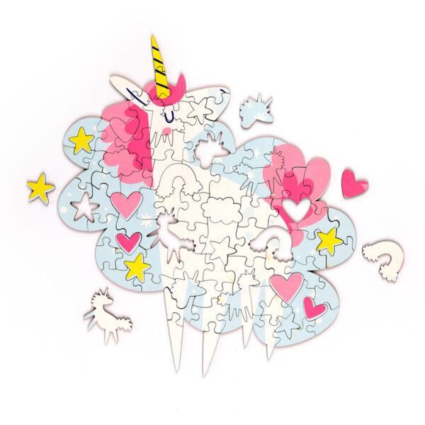 90pc Wooden Jigsaw Puzzle - Unicorn Magic - Image 6