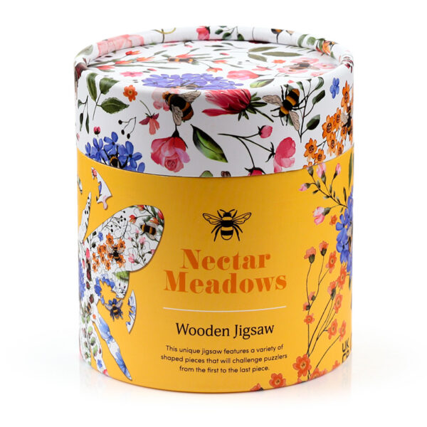 130pc Wooden Jigsaw Puzzle - Nectar Meadows Bee - Image 3