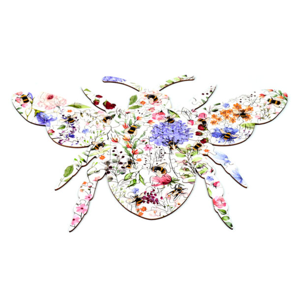 130pc Wooden Jigsaw Puzzle - Nectar Meadows Bee - Image 5