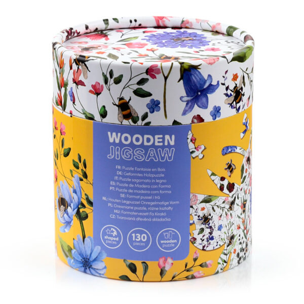 130pc Wooden Jigsaw Puzzle - Nectar Meadows Bee - Image 8