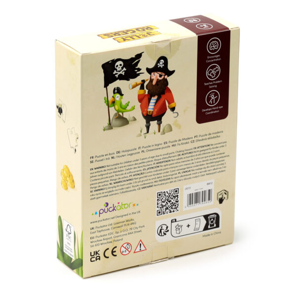 90pc Wooden Jigsaw Puzzle - Jolly Roger Pirates - Image 7