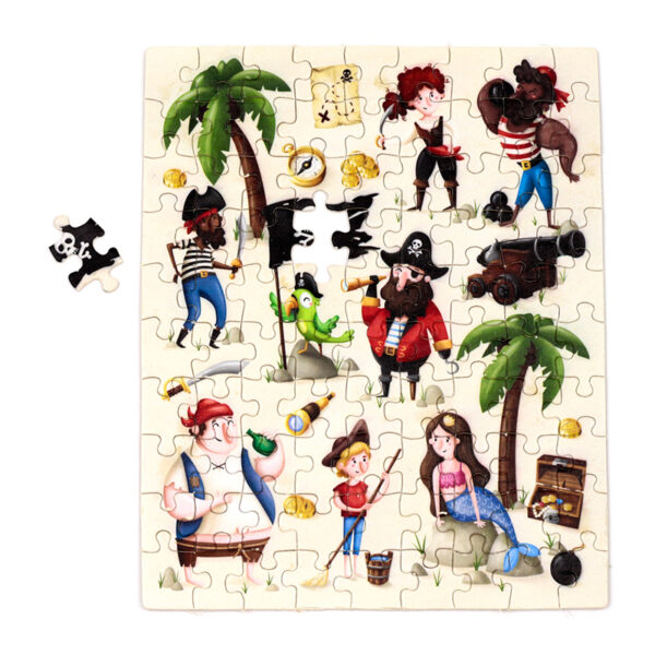 90pc Wooden Jigsaw Puzzle - Jolly Roger Pirates - Image 8