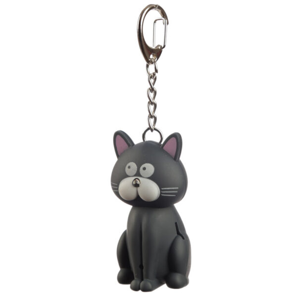 LED Light & Sound Keyring - Meowing Cat - Image 5