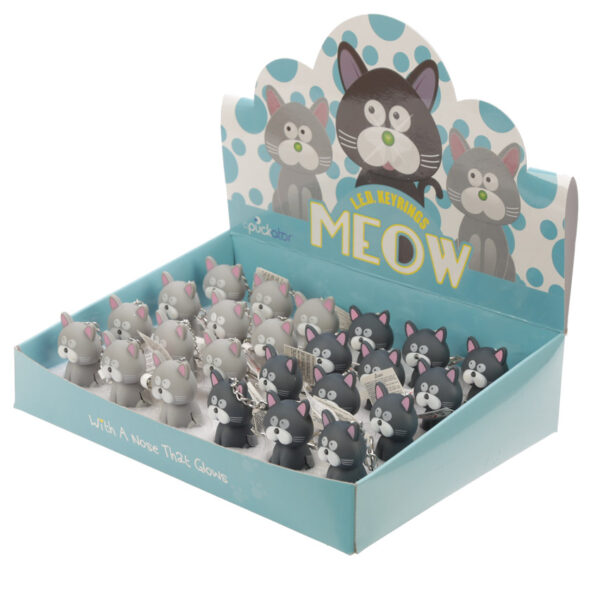 LED Light & Sound Keyring - Meowing Cat - Image 9