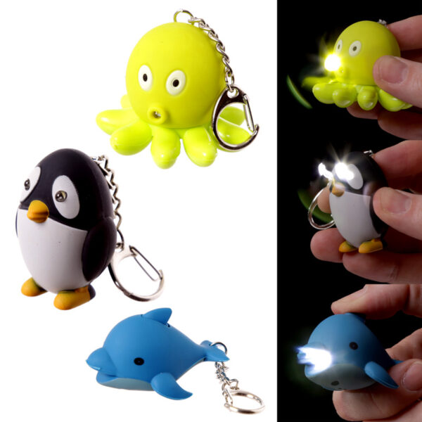 LED Light & Sound Keyring - Sealife - Image 2