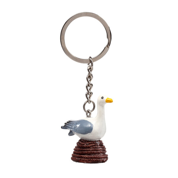 Novelty Keyring - Seagull Buoy on Rope - Image 2