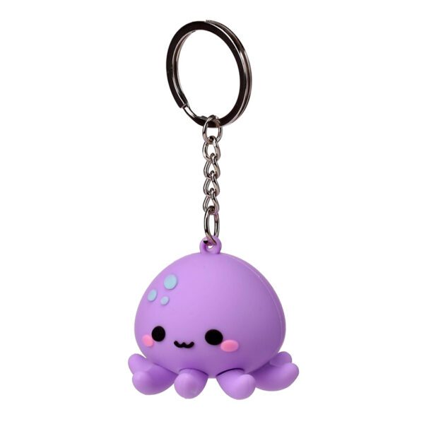 3D PVC Keyring - Adoramals Wendy the Octopus - Image 2