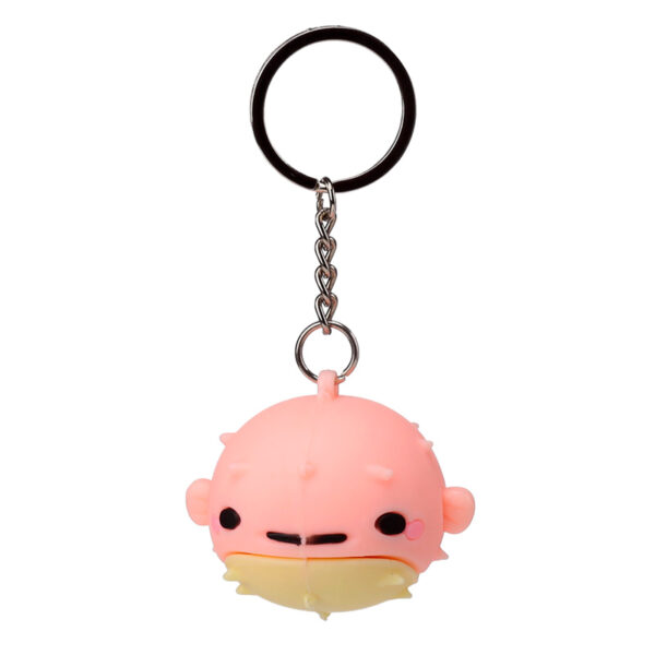 3D PVC Keyring - Adoramals Puff the Puffer Fish - Image 2