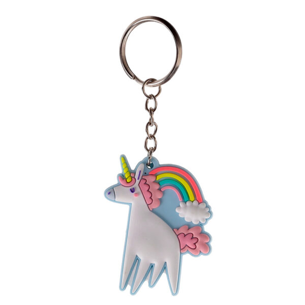 PVC Keyring - Unicorn Magic Pink - Image 2