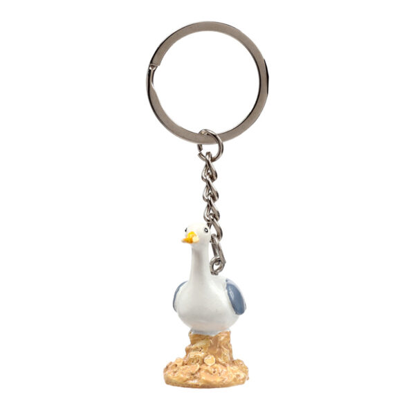 Novelty Keyring - Seagull Buoy on Rock - Image 3