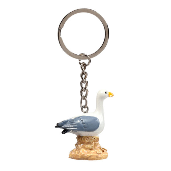 Novelty Keyring - Seagull Buoy on Rock - Image 4