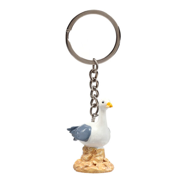 Novelty Keyring - Seagull Buoy on Rock - Image 5