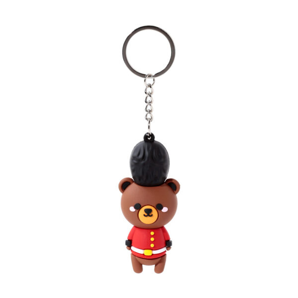 3D PVC Keyring - Arthur the Bear London Guardsman - Image 2