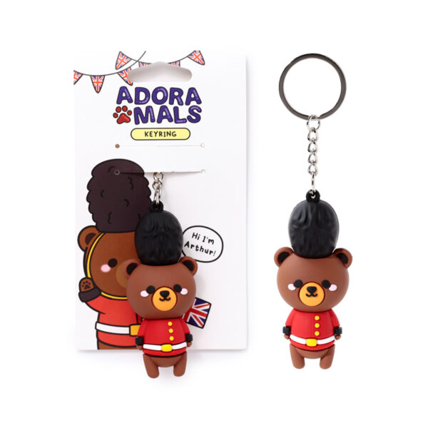 3D PVC Keyring - Arthur the Bear London Guardsman - Image 7