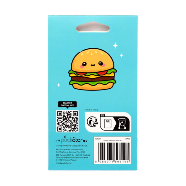 3D PVC Keyring - Foodiemals Hammy the Burger - Image 6