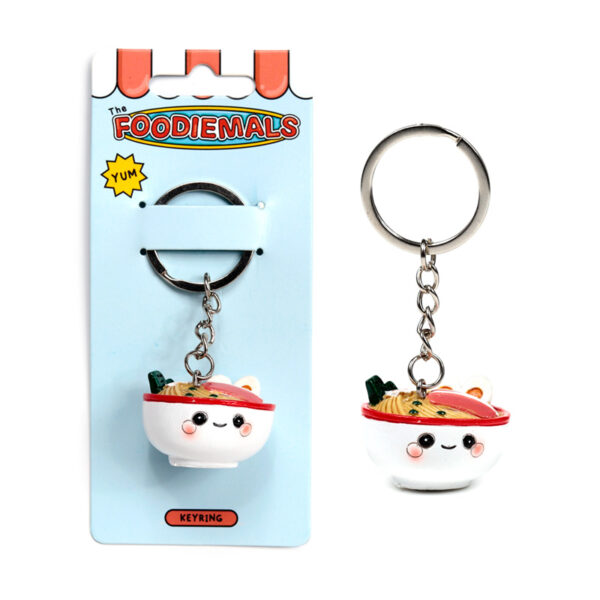 Novelty Keyring - Foodiemals Nori the Ramen - Image 6