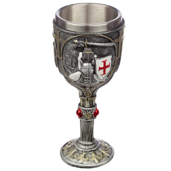 Collectable Decorative Crusader Knight Goblet - Image 3