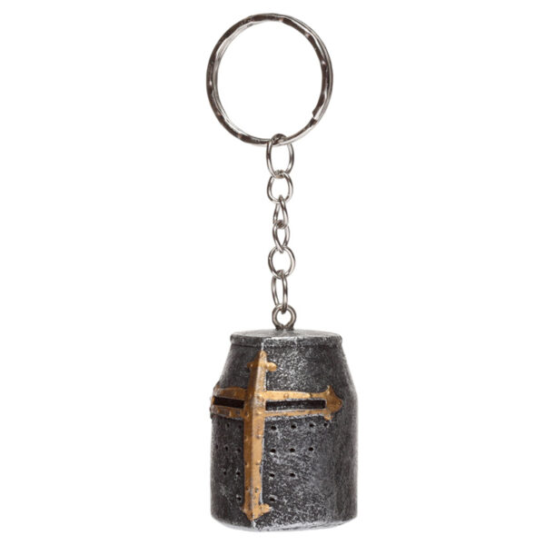 Novelty Keyring - Medieval Knight Helmet - Image 3