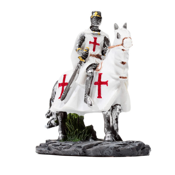 Fantasy Knight Ornament - Crusader Knight on Horseback Protector - Image 4