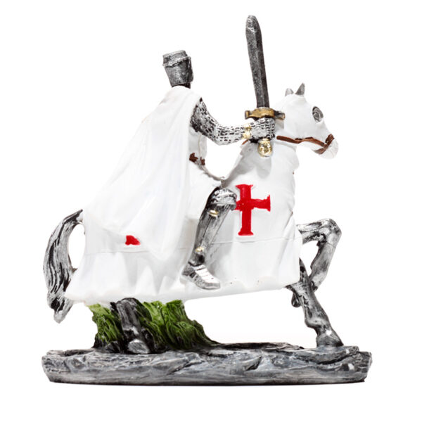 Fantasy Knight Ornament - Crusader Knight on Horseback Defender - Image 5