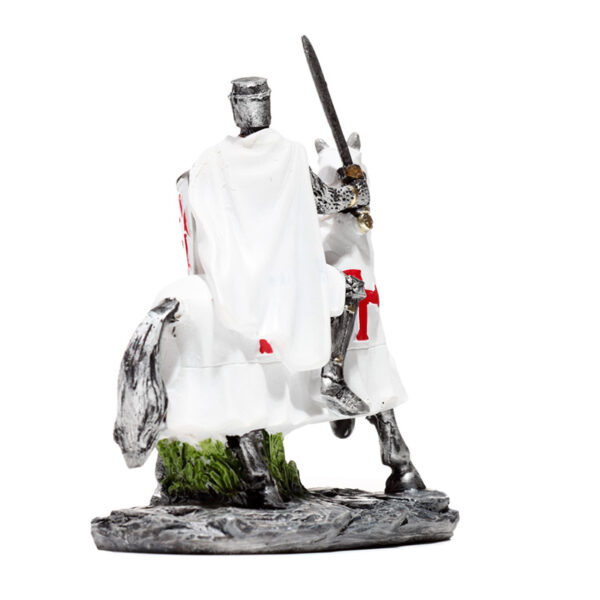 Fantasy Knight Ornament - Crusader Knight on Horseback Defender - Image 6