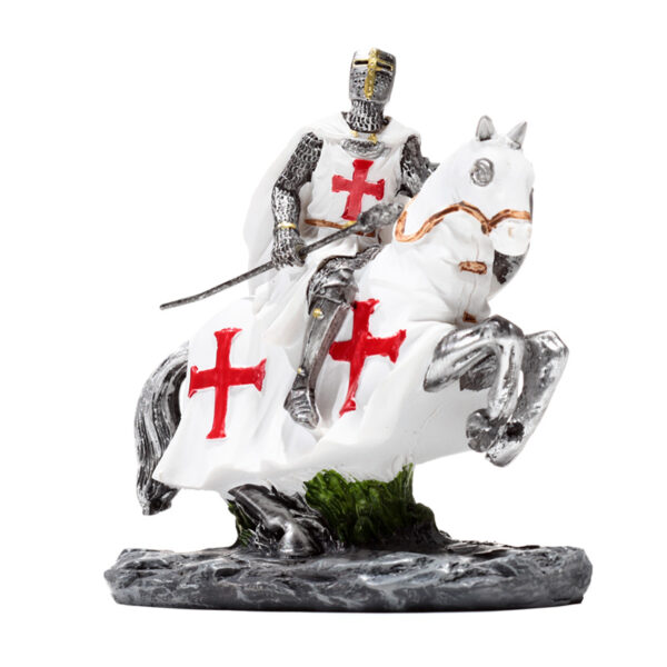 Fantasy Knight Ornament - Crusader Knight on Horseback Defender - Image 7