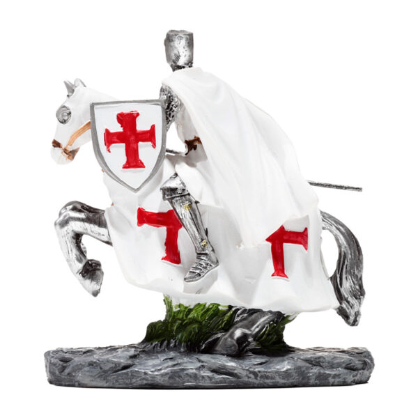Fantasy Knight Ornament - Crusader Knight on Horseback Defender - Image 8