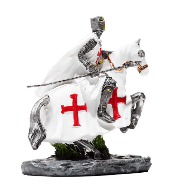 Fantasy Knight Ornament - Crusader Knight on Horseback Defender - Image 9