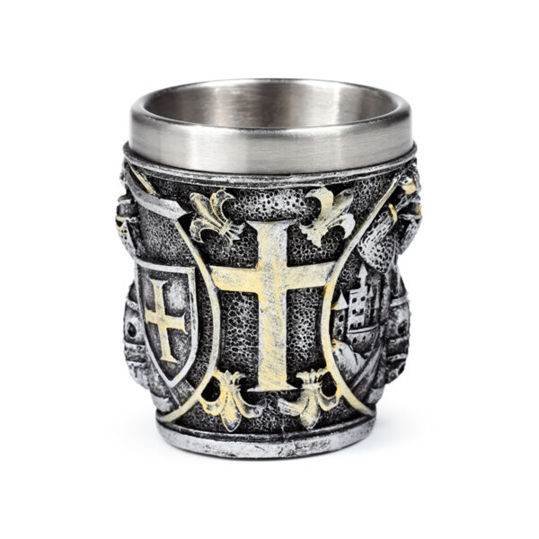 Decorative Shot Glass - Medieval Knight with Shield - Image 3
