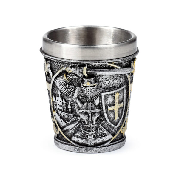 Decorative Shot Glass - Medieval Knight with Shield - Image 4