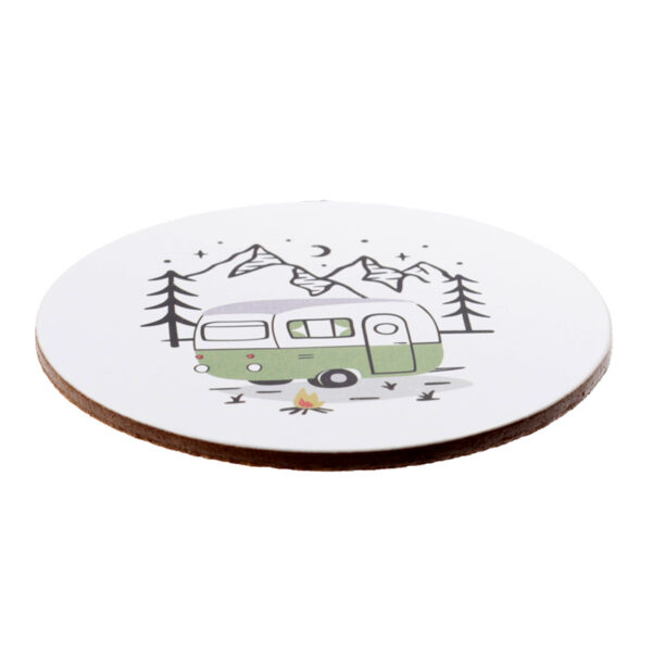 Set of 4 Cork Novelty Coasters - Wildwood Caravan - Image 5