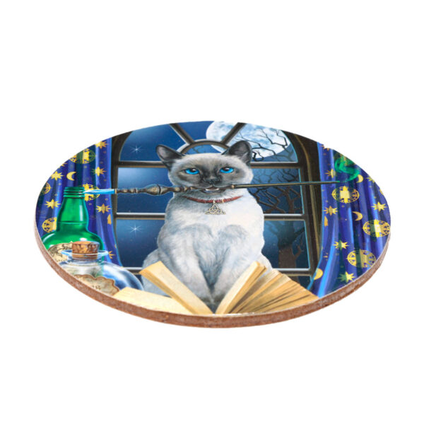 Set of 4 Cork Novelty Coasters - Lisa Parker Magic Cats - Image 4