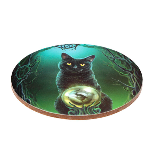 Set of 4 Cork Novelty Coasters - Lisa Parker Magic Cats - Image 5