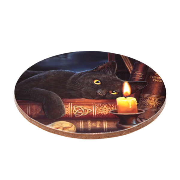 Set of 4 Cork Novelty Coasters - Lisa Parker Magic Cats - Image 6