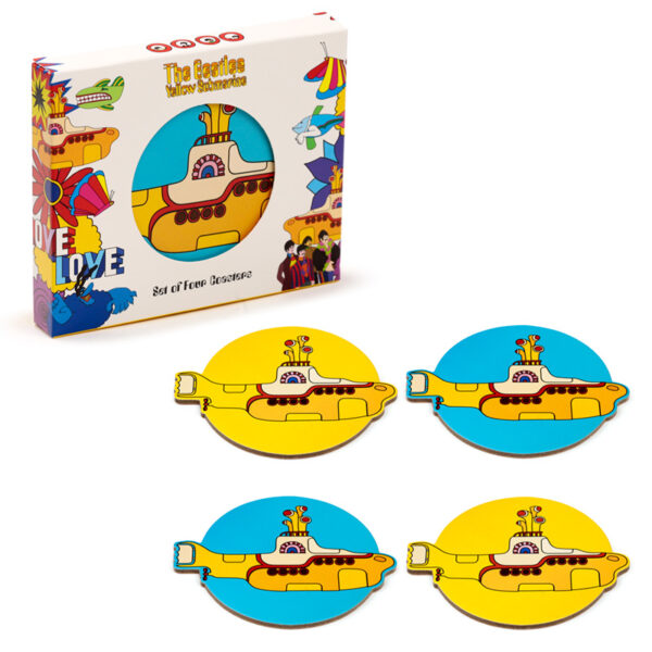 Set of 4 Cork Novelty Coasters - The Beatles Yellow Submarine - Image 8