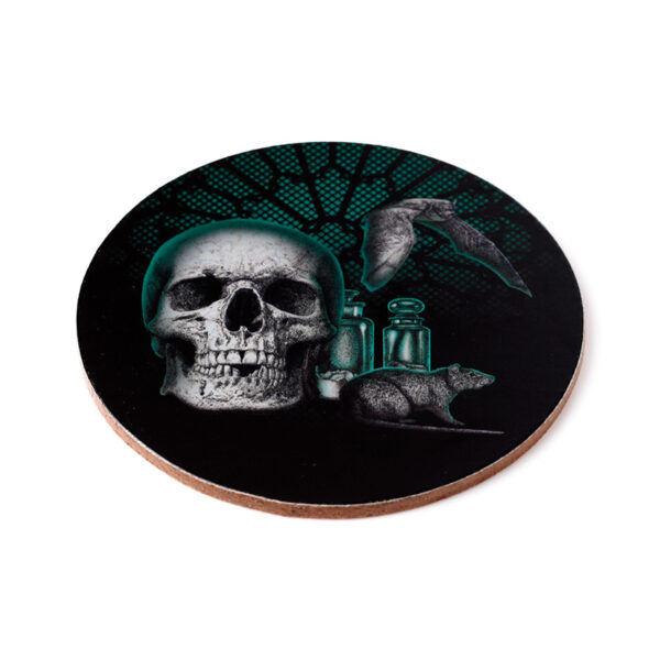 Set of 4 Cork Novelty Coasters - Gothica - Image 5