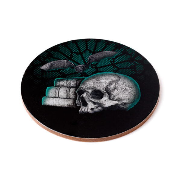 Set of 4 Cork Novelty Coasters - Gothica - Image 6