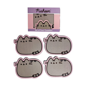 Set of 4 Cork Novelty Coasters - Pusheen the Cat