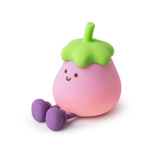 Sleep Lamp Night Light & Phone Stand - Foodiemals Egg Plant - Image 2