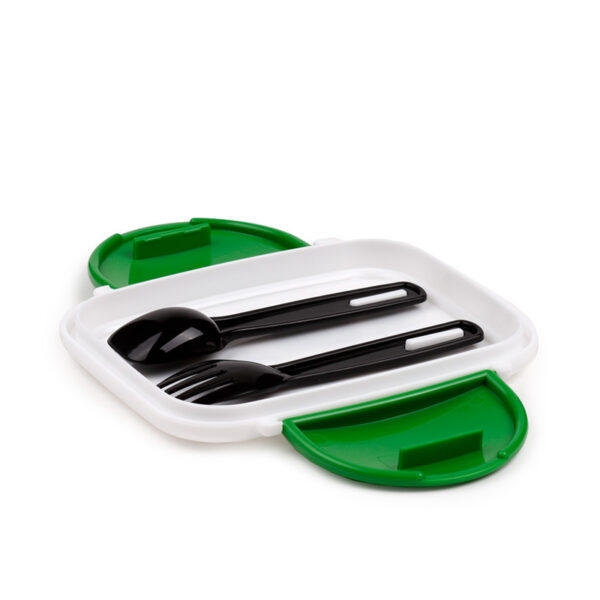 Bento Clip Lock Lunch Box with Cutlery - Minecraft Creeper & TNT - Image 4