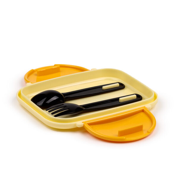 Bento Clip Lock Lunch Box with Cutlery - Jolly Rogers Pirates - Image 5