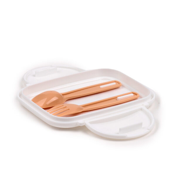 Bento Clip Lock Lunch Box with Cutlery - Feline Fine Cats - Image 4