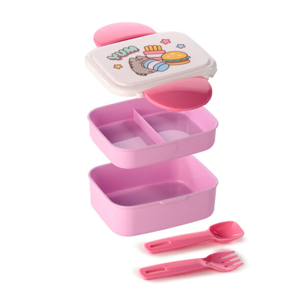 Bento Clip Lock Lunch Box with Cutlery - Pusheen the Cat Core - Image 2