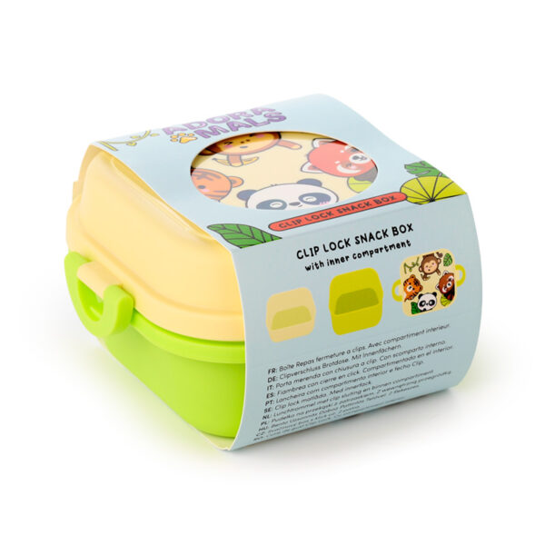 Bento Clip Lock Snack Lunch Box - Adoramals Wild - Image 3