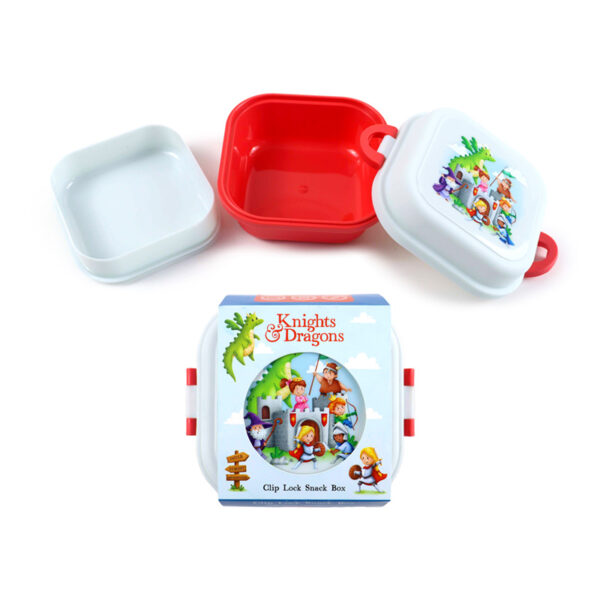 Bento Clip Lock Snack Lunch Box - Knights & Dragons - Image 2