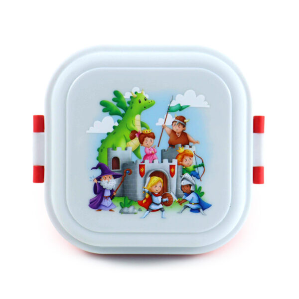 Bento Clip Lock Snack Lunch Box - Knights & Dragons - Image 3