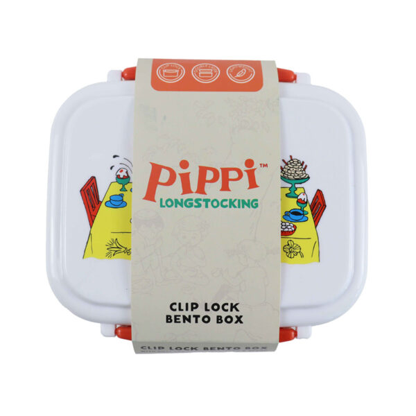 Bento Clip Lock Lunch Box with Cutlery - Pippi Longstocking - Image 4