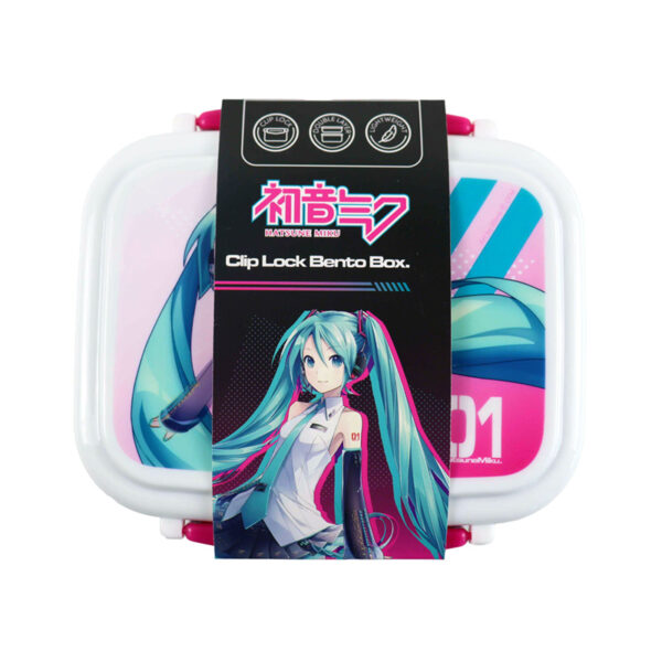 Bento Clip Lock Lunch Box with Cutlery - Hatsune Miku - Image 3