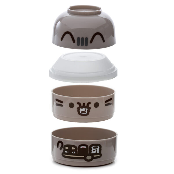 Bento Round Stacked Lunch Box  - Pusheen the Cat - Image 2